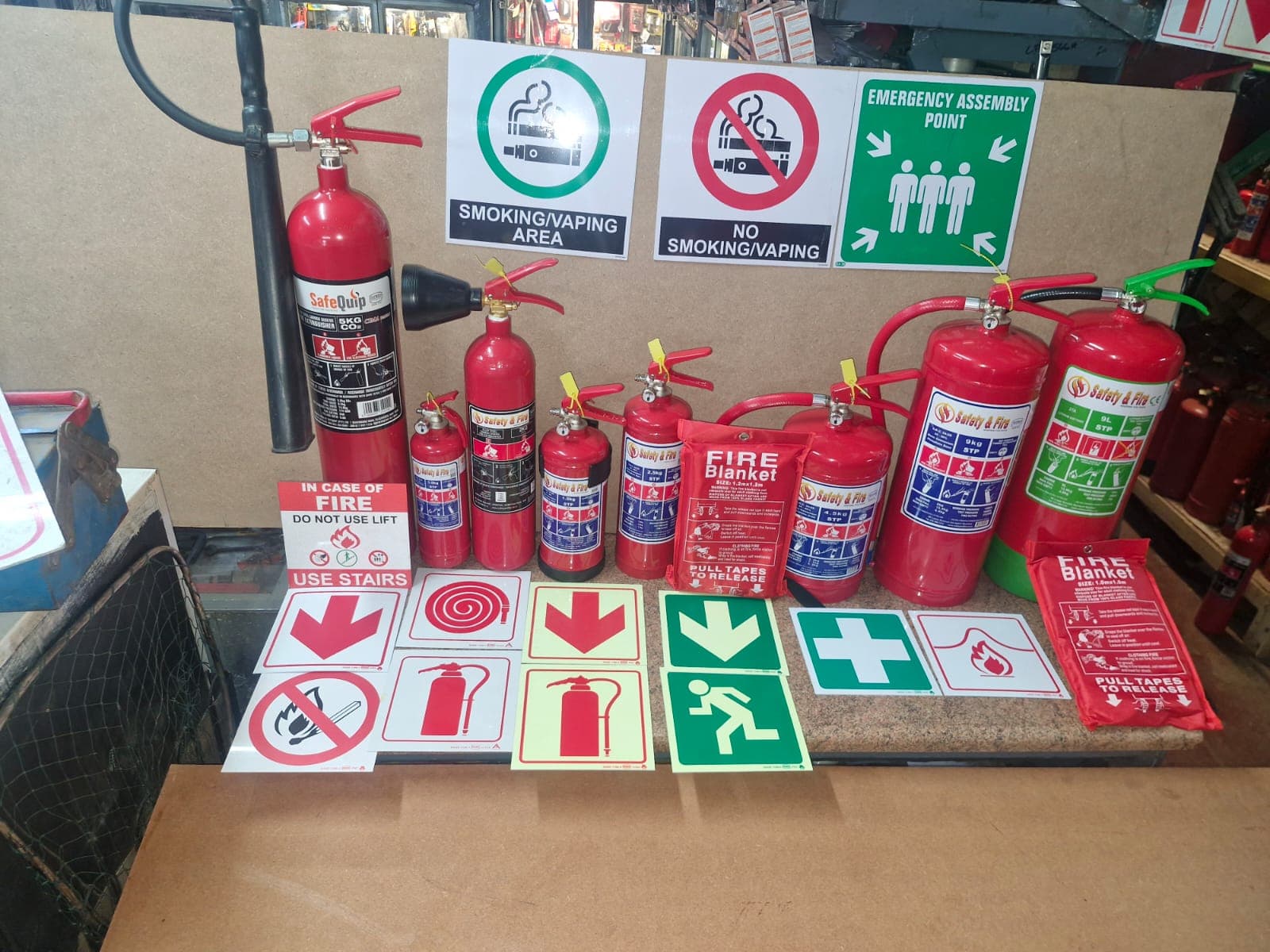 Fire Safety Equipment Display